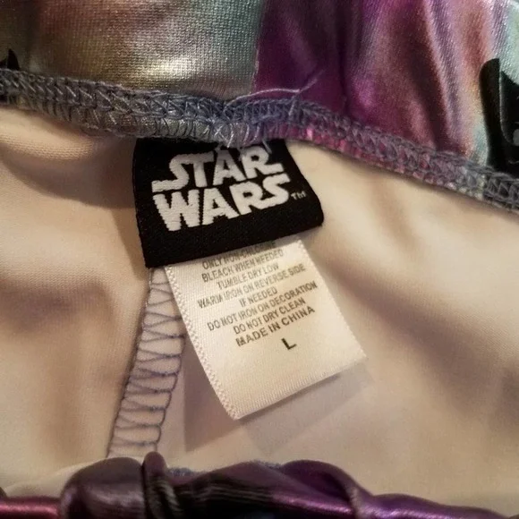 🦋 STAR wars metallic darth vader legging large - Picture 3 of 5